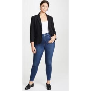 New Good American Good Waist Jeans in Blue 346 Women's Plus Size 24